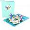 Patch Hummingbirds 3D Pop-up Card Valentine’s Day Best Blessing Card for Parents