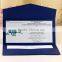 2016 Latest European Style Royal Blue Wedding Invitation with Envelope