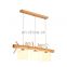 Nordic Loft Kids Room Hanging Lamp Wood Birds Glass Pendant Light Modern Kitchen Chandelier