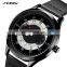 SINOBI Dual Calendar Roating Dial Watch Hollow Out Pointer Hand Watchs Man Business Wristwatch