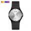 SKMEI 1421 wholesale cheap price PU band waterproof gold silver black quartz watch for men