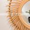 Best Seller Rattan Mirror Natural Vintage Rustic Wall Mirrors for Hallway Bathroom Living Room made in Vietnam