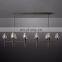 Factory Price Modern Crystal Glass Chandeliers Dining Room Luxury Kitchen Island Light Fixture Pendant Crystal Lamp