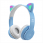 Over Ear DJ Audio Lighting Headphone Foldable TF Card Wireless BT Cat Ear Headset
