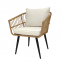 50% OFF Guangzhou Factory Clearance Sale Aluminium Frame Bistro Patio 3pcs Set with Olefin Cushions Garden Chatting Set