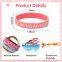 Hot Sale Colorfully Never Give up Printed Silicone Wristbands