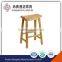 Factory cheap moden cool wood counter height upholstered backless barstools