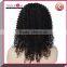 Cheap brazilian virgin human hair kinky curly u part lace wig for sale