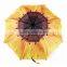 Unique design manual open 3 fold sunflower umbrella