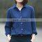 girl clothing plus size linen women blouse plain shirts