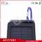 2015 wholesale rubber water resistant portable solar charger power bank for mobile phone