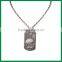 925 Silver Plating Black Sprayed Skull Pattern Pendant With Heart Charms Necklace