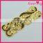 Sew on dress fashion gold sequin appliques wholesale WRAB-002
