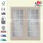72 in. x 80 in.Willow Wood/Conifer/ Canyon View Prehung Left-Hand Inswing 15 Lite Steel Patio Door with Brickmold
