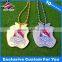 Wholesale zinc alloy ID dog tag with QR code plating and soft enamel craft dog tags