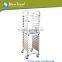 Commercial Kitchen 15 Tiers Metal Wire Basket Carts with 4 wheels,Bread basket trolley for sale
