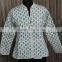 Jaipuri Vintage Cotton Kantha Cloth Jacket Reversible Indian Handmade Kantha Quilted Jackets Long Vests