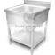 hotel furniture large commercial stainless steel kitchen single bowl sink with double drain boards for hotel