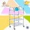 hotel kitchen furniture stainless steel tray rack meat tray trolley