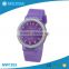 High quality waterproof white case colorful silicone strap children watches