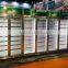commercial upright beverage display cooler for supermarket