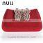 China Manufacture Rhinestone Hard Box Clutch Purse For Wedding
