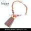 Fashion jewelry Wholesale latest model chunky ribbon unique design multi-color chain necklace