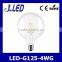 4W with globe shape e27 b22 g125 led filament bulb