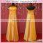 Princess yellow prom tube dress