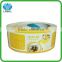 Customized roll food logo label with coloful printing for sugar