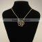 austrian crystal flower pendant 18kgp necklace
