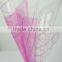 new design BOPP plastic flower sleeve/wrapping flower sleeve