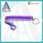 Wrist strap keychain and plastic coil spring keychain