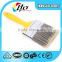 Stainless steel ferrule yellow plastic handle paint brush manufacturers china