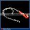 Dog Lead Chain with handle and Snap hook,Twist Dog Chain with Outdoor Chrome Plated
