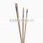 Natural bristles Flat shape wood handle artist oil painting brush set