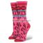 100% Combed Cotton Bird Pattern Design 2014 Women Fashion OEM Socks Thick Winter Sock