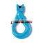 red power coating European type G80 clevis self locking hook