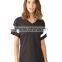 Blank women v neck t shirt stitching t shirt plain t shirt