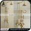 Durable hot sale bathroom gold rainfall shower set