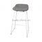 BS013 Swivel bar stool with backrest