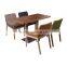 T015 Dining table designs teak wood table