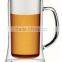 Eco-Friendly Feature & FDA,SGS Certification Double Wall Beer Glass With Handle