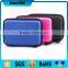 pink pu leather cover eva hard disk carrying case
