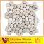 multi color natural flat pebble floor and bathroom wall tile