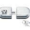 GL-02ED Gate sliding glass door clamp lock, frameless glass door stainless steel center lock clamp