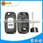 car key cover with battery place blank key shell with 307 uncut blade flip key cover for Peugeot 206 307 405