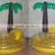 PVC Inflatable Pool Float Island With Palm Tree, Inflatable Pool Island Floating.