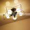classic design iron led linear pendant light simple and modern pendant light for home decor/Gallary/coffee bar