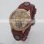 2016 low price high quality vintage genuine leather watch for men wristwatches